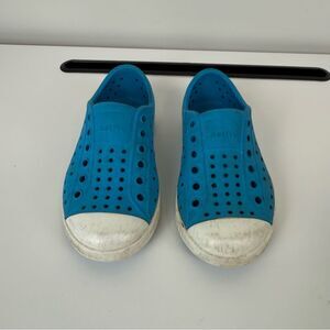 Native Shoes Kids Size C7 Jefferson Blue Slip-On Sneakers Bright colorful